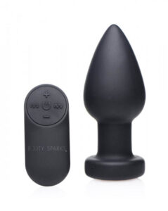 Booty Sparks Vibrating Butt Plug With LED Light - Large