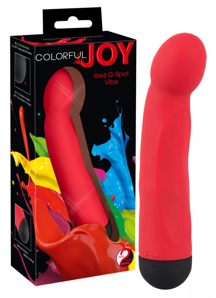 Colorful JOY G Spot Vibe - vibrátor na stimulaci bodu G (červený)