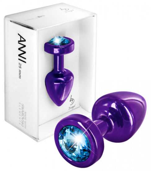 DIOGOL Anni - blue stone anal plug - purple (2