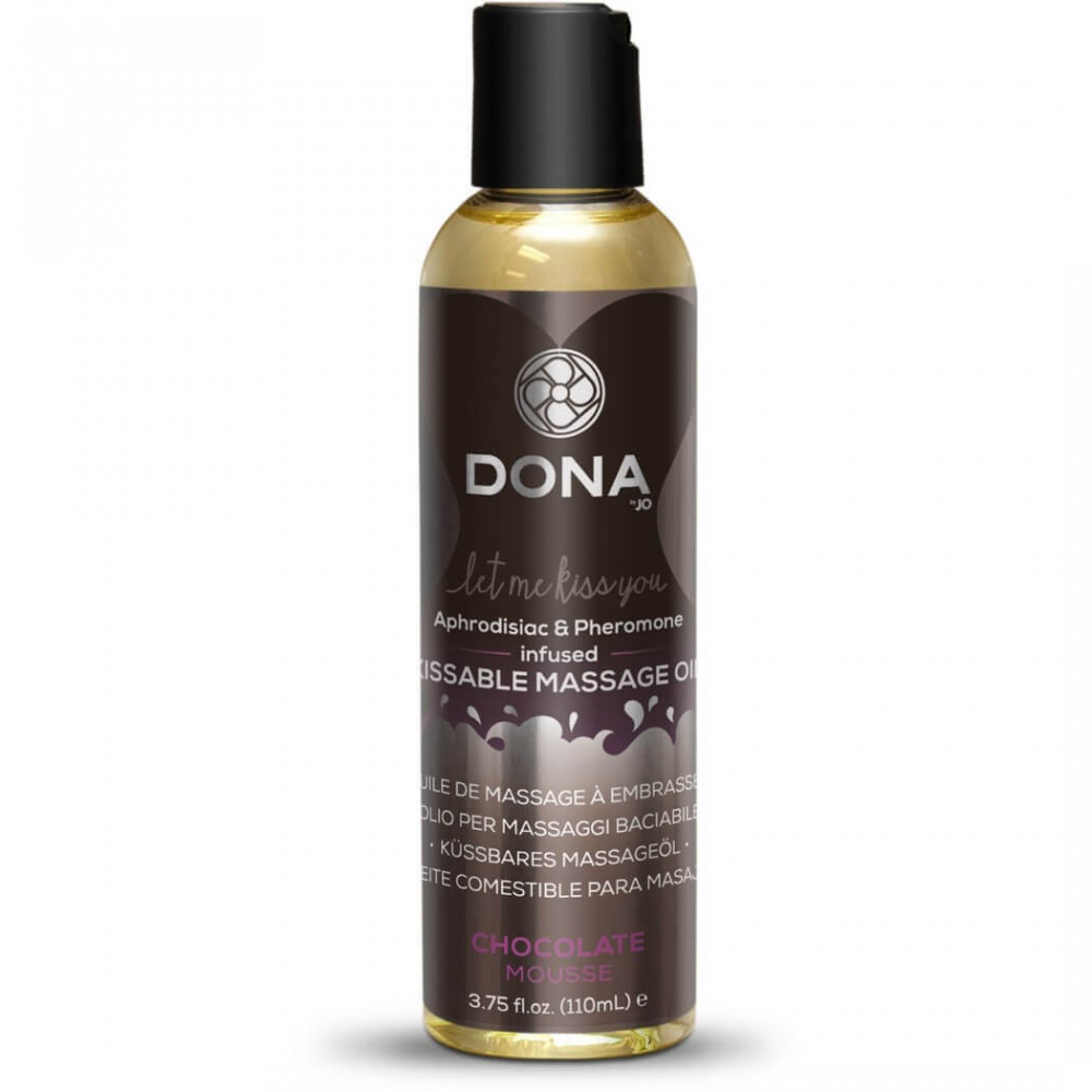 DONA kissable Massage Oil Chocolate Mousse - masážní olej čokoláda (110ml)