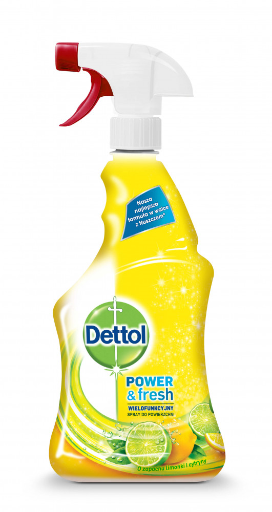 Dettol Power & Fresh - universal surface cleaning spray - lemon-lime (500ml)