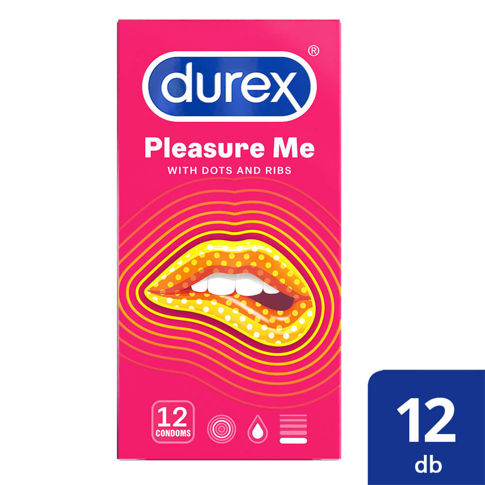 Durex Emoji PleasureMe - vroubkované-tečkované kondomy (12ks)