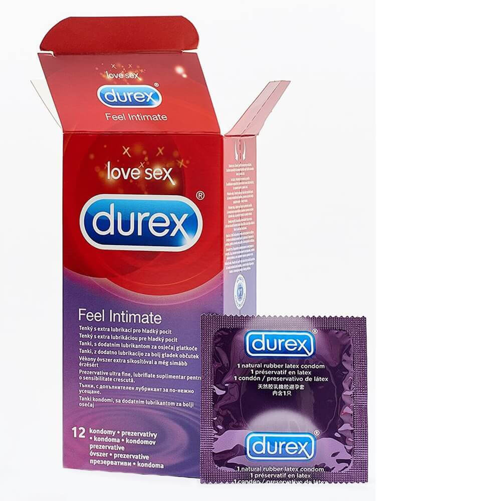 Durex Feel Intimate - tenkostěnné kondomy (12 ks)