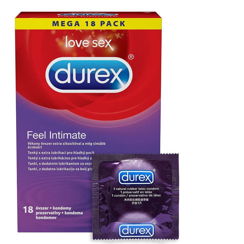 Durex Feel Intimate - tenkostěnné kondomy (18 ks)