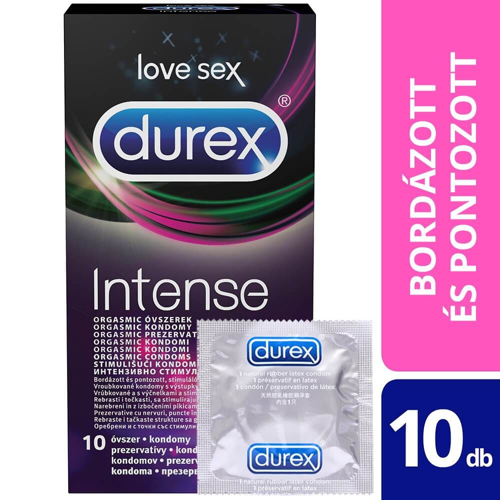 Durex Intense - vroubkované a tečkované kondomy (10ks)