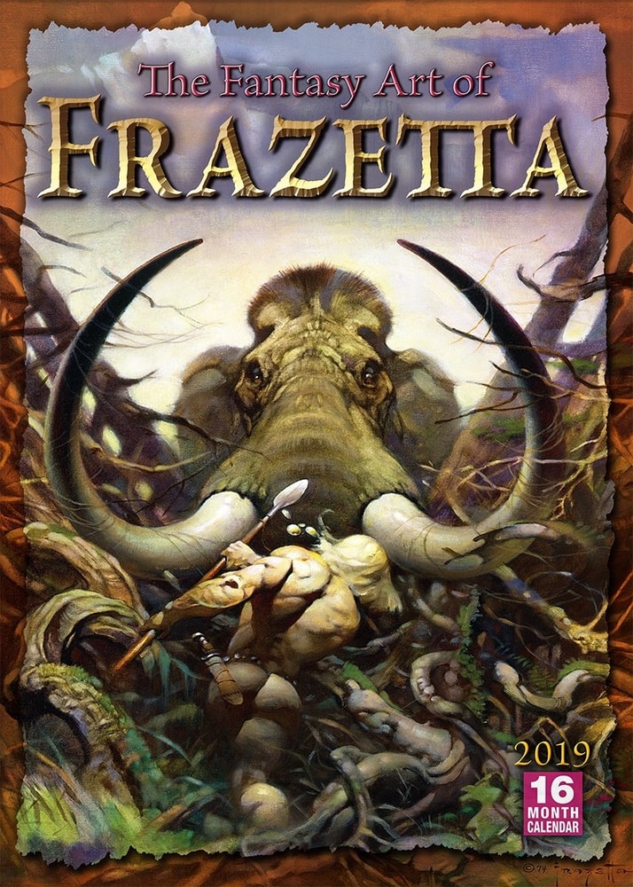 FANTASY ART OF FRANK FRAZETTA - 2019 CALENDAR ***sleva 50%!***