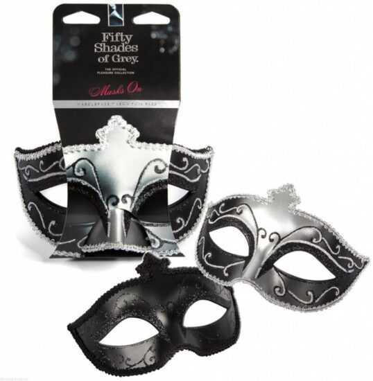 Fifty Shades of Grey Masquerade Mask Twin Pack Sada dvou luxusních masek na oči