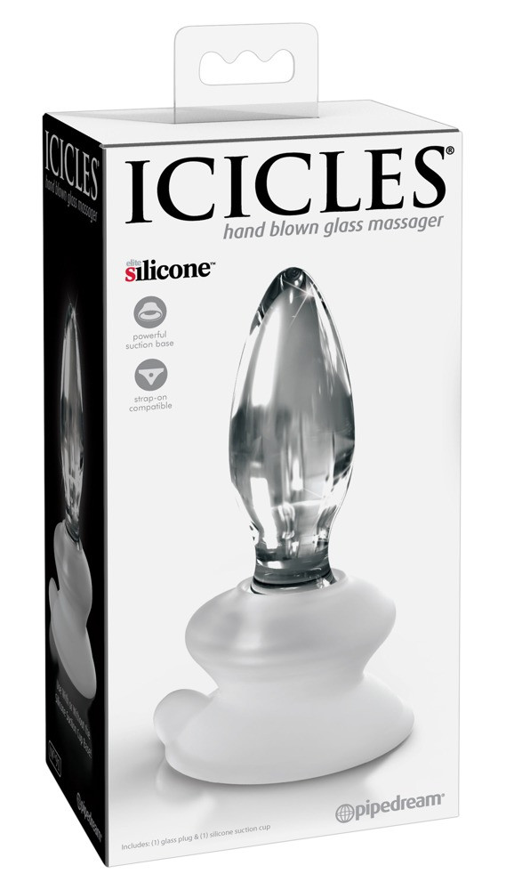 Icicles No. 91 - anal glass dildo (transparent)