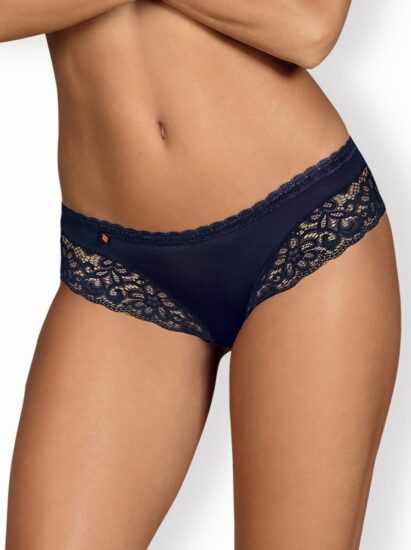 Jedinečné kalhotky Obsessive Drimera panties - modrá - L/XL