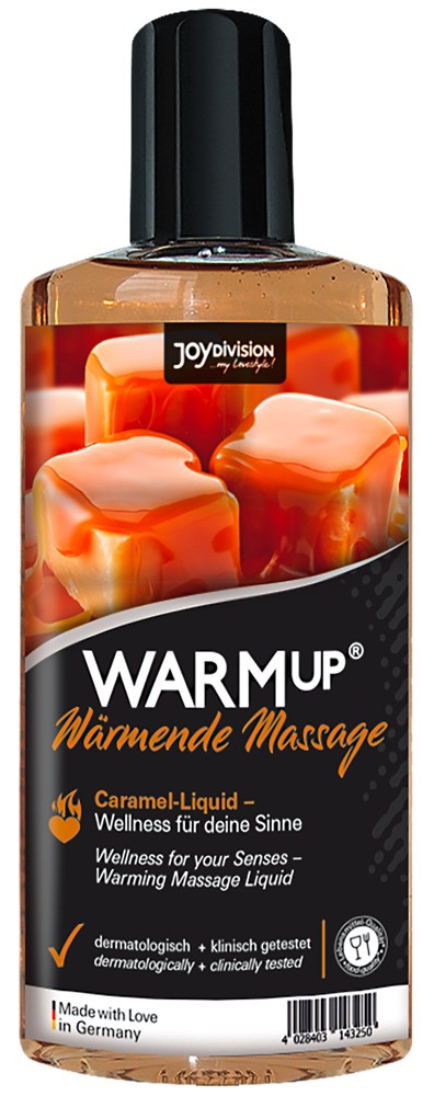 JoyDivision Warm Up Caramel - hrejivý masážny olej karamelový (150ml)