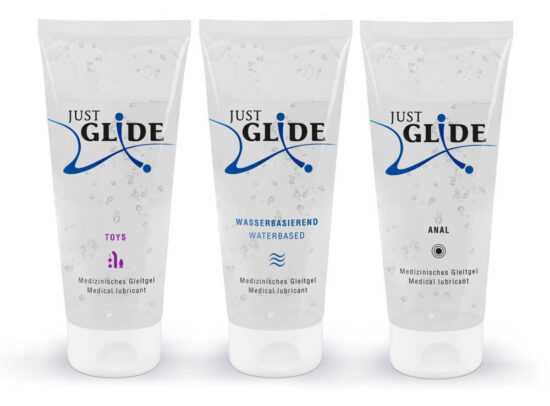 Just Glide súprava lubrikantov (3 x 200 ml)