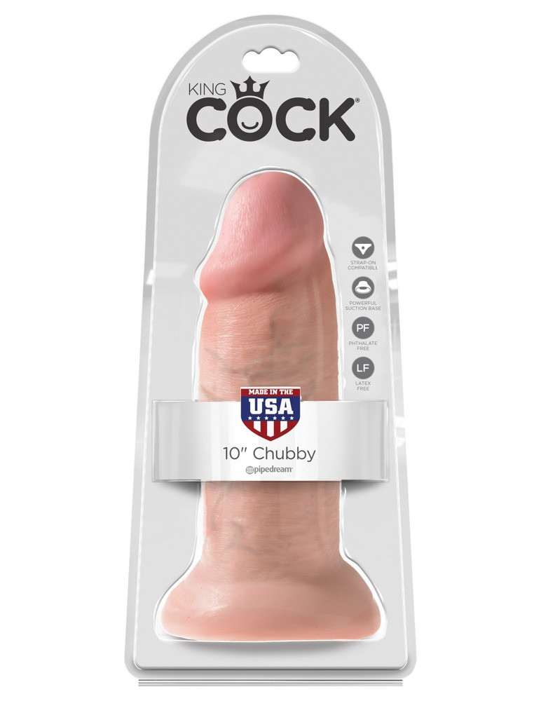 King Cock 10 Dildo (25cm) - Natural