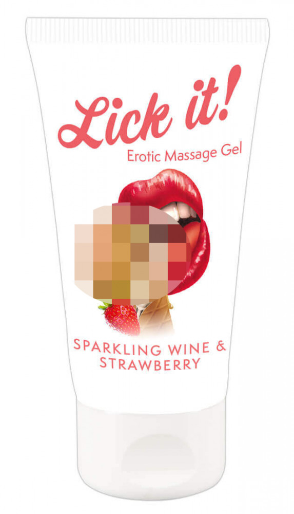 Lick it! - 2in1 edible lubricant - champagne-strawberry (50ml)