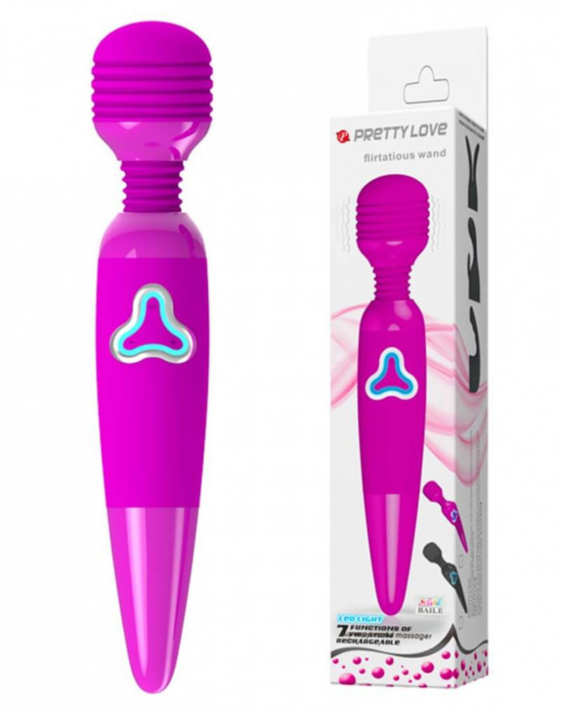 PRETTY LOVE - RECHARGEABLE WAND MASSAGER (Deep Rose)