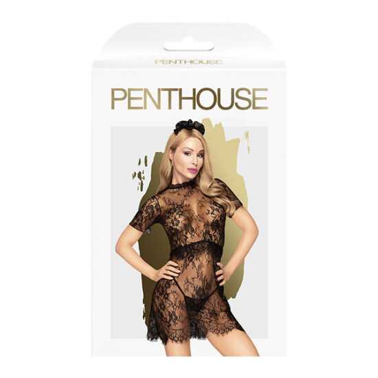 Penthouse Poison cookie čipkované šaty black veľkosť L/XL