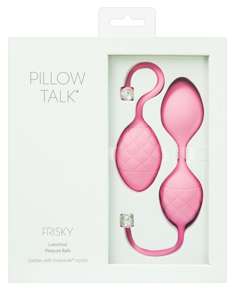 Pillow Talk Frisky - 2 dílná souprava venušiných kuliček (růžová)