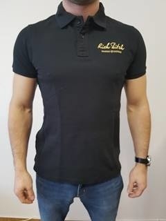 RITCH POLO SHIRT BLACK -  Polo Shirt M