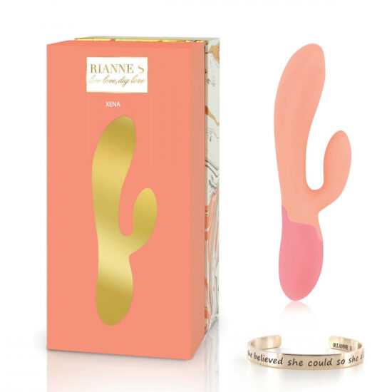 RS - Essentials - Xena Rabbit Vibrator Peach & Coral