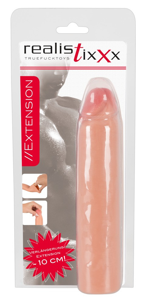 Realistixxx Extension 10 cm - prodlužující návlek na penis (tělová barva)