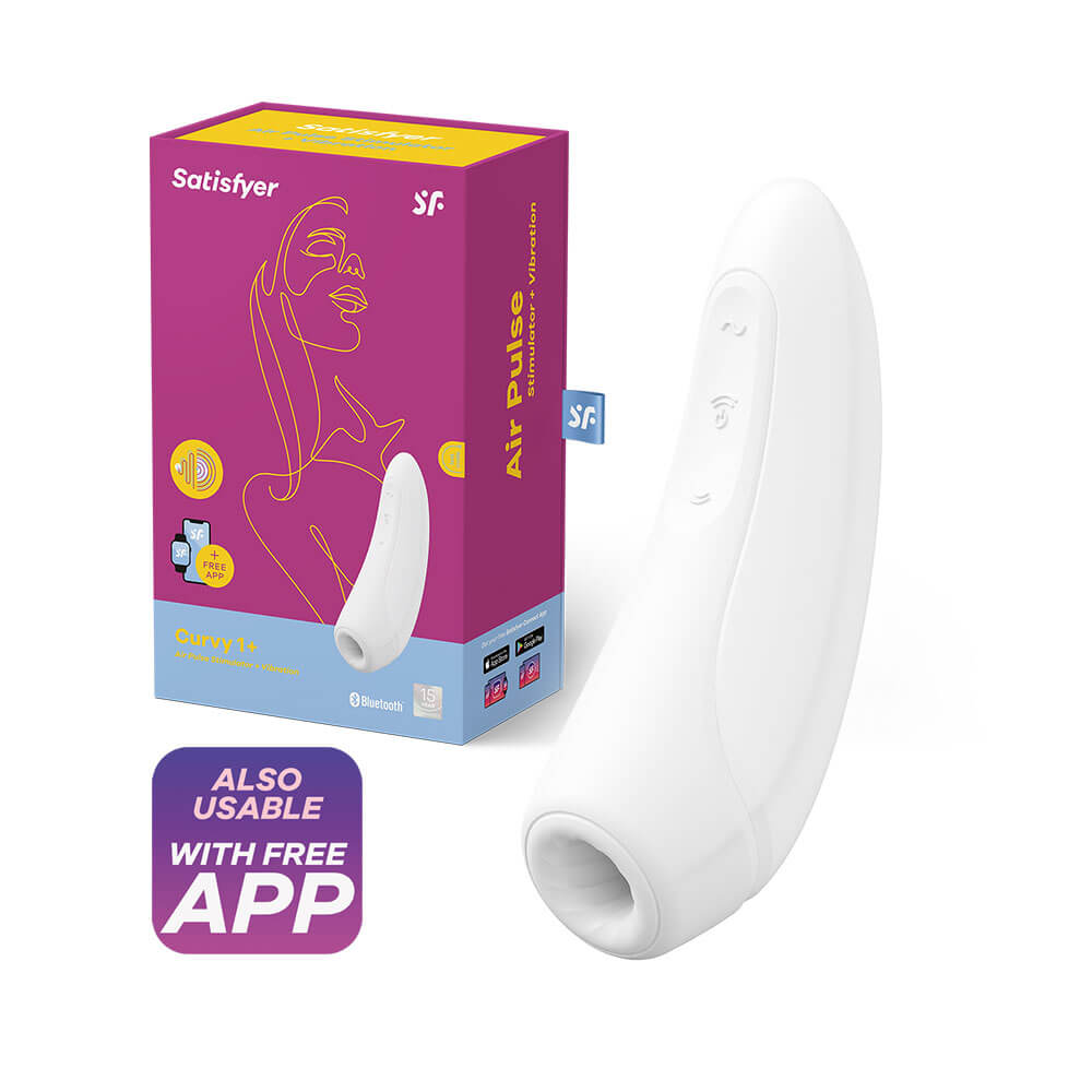 Satisfyer Curvy 1+ bluetooth vibrátor Bílá