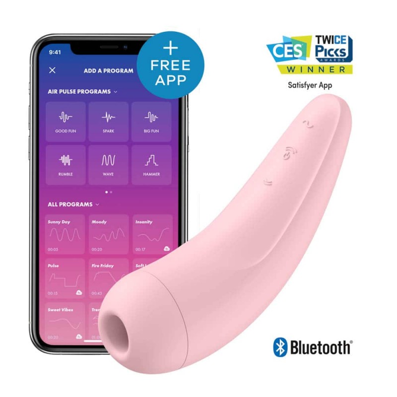 Satisfyer Curvy 2+ bluetooth vibrátor Růžová