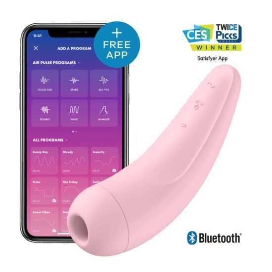 Satisfyer Curvy 2+ -nabíjací vodotěsný smart vibrátor a stimulátor klitorisu (růžový)