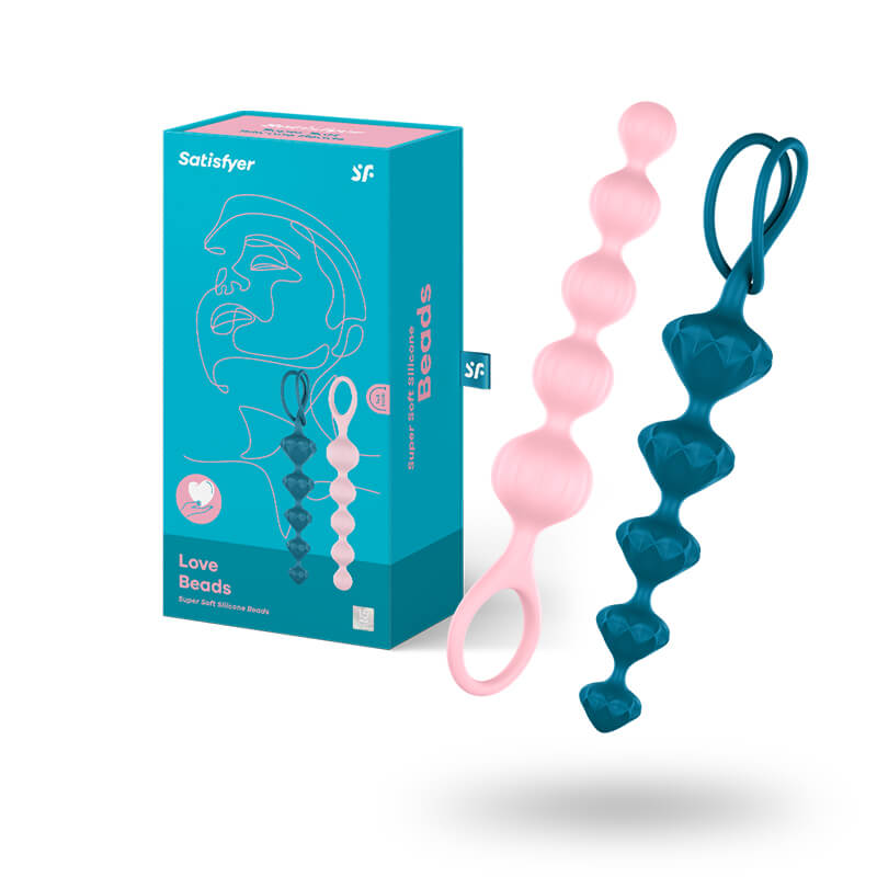 Satisfyer Love Beads anální kuličky set Colored