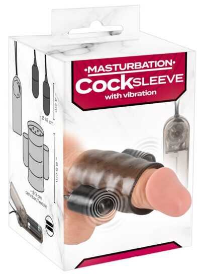 Seven Creations Dual Power Masturbation Sleeve- vibrační manžeta na penis se dvěma motorky (zakouřená barva)