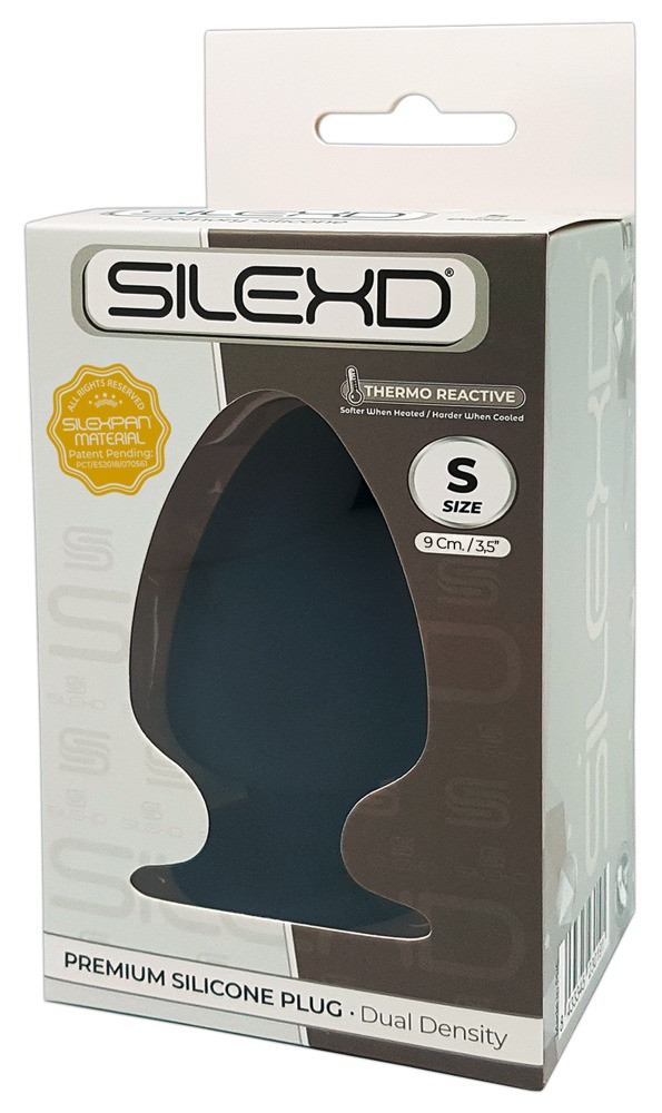 Silexd S - tvarovatelné anální dildo - 9cm (černé)