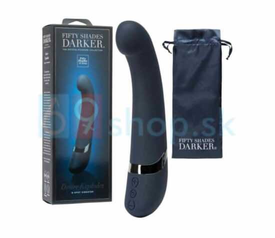 Silikonový nabíjecí G-bod vibrátor se dvěma motory Desire Explode z kolekce Fifty Shades Darker