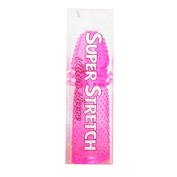 Super Stretch silicon sleeve návlek na penis PINK