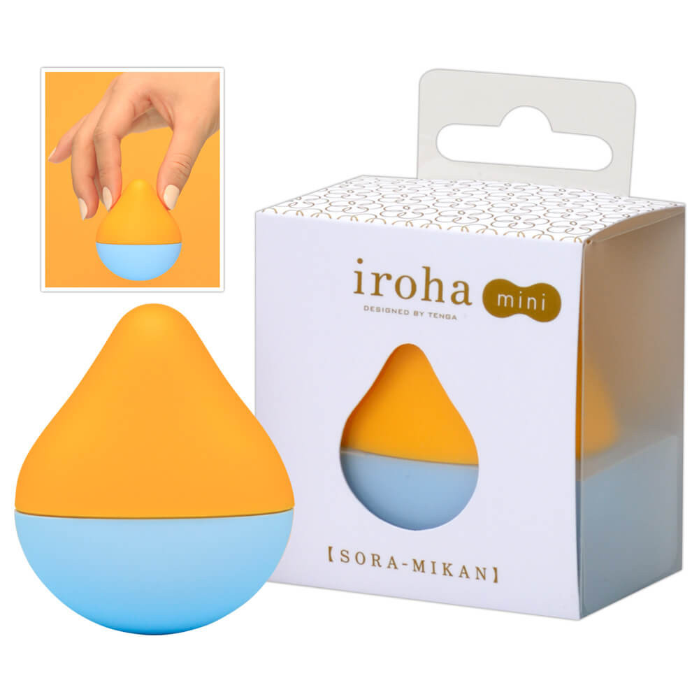 Tenga Iroha mini - mini vibrátor na klitoris (oranžovo-modrý)