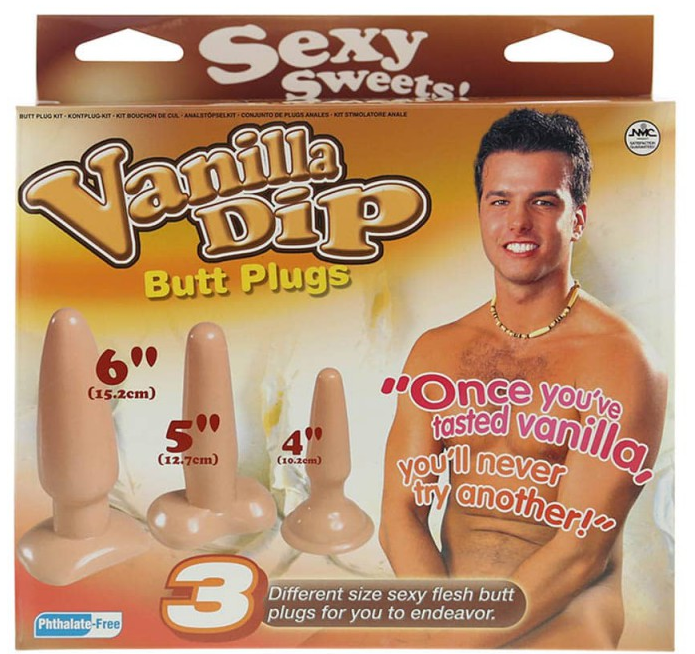 Vanilla Dip 3 dílný set anal plug