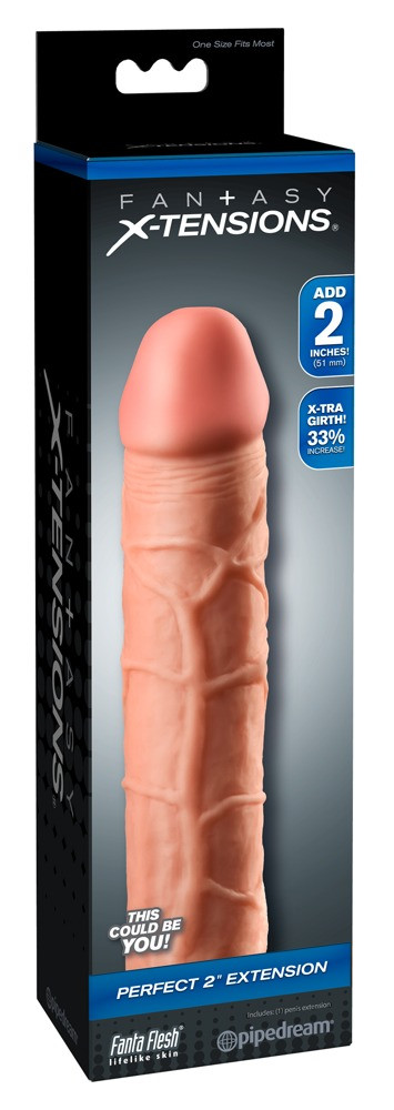 X-TENSION Perfect 2 - lifelike penis cloak (20.3cm) - natural