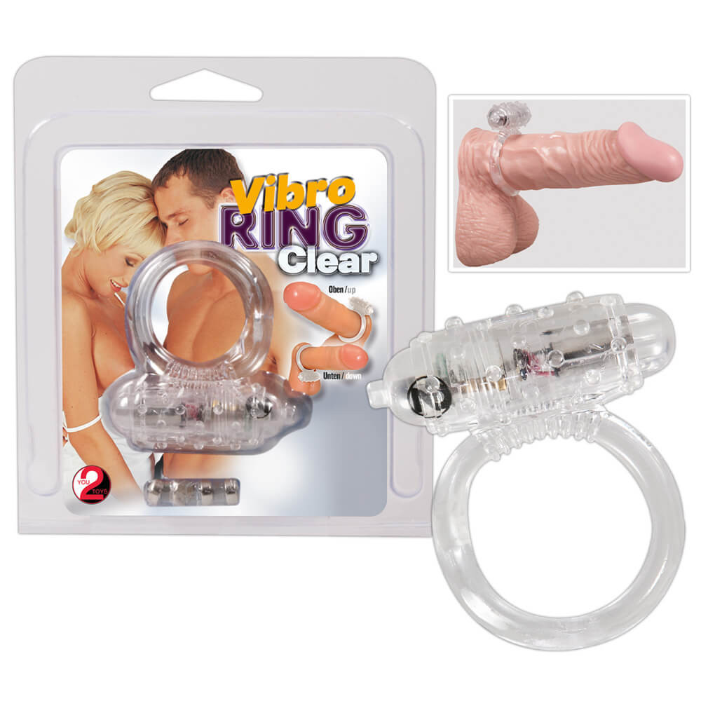 YOU2TOYS Vibro Ring Clear - vibrační kroužek na penis průsvitný