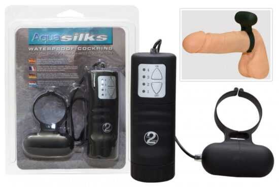 You2Toys Aqua Silks Cockring - vibračný krúžok na penis