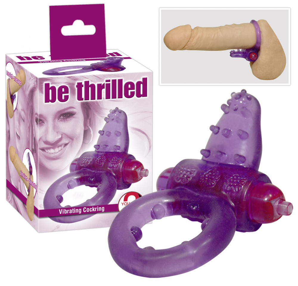 You2Toys Be thrilled Cock Ring - vibrační kroužek na penis - fialový