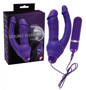 You2Toys Double Pleasure Vibe – vibrátor s ramenom na dráždenie análu (fialový)