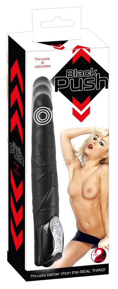 You2Toys Push - jerk dildo (black)