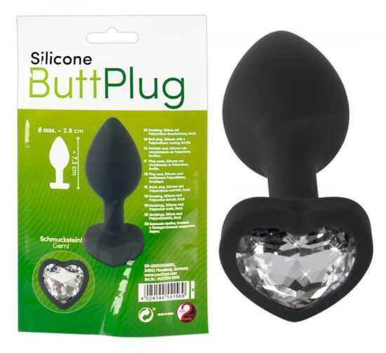 You2Toys Silicone Butt Plug - white stone