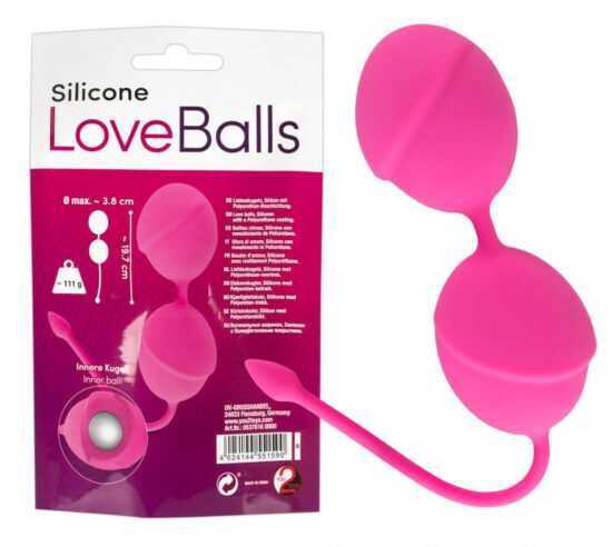 You2Toys Silicone Love Balls - geisha duo (111g) - pink