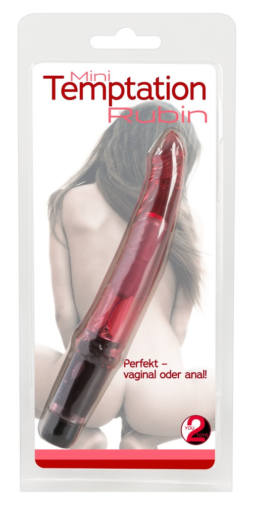 You2Toys Temptation Ruby - gelový mini vibrátor červený