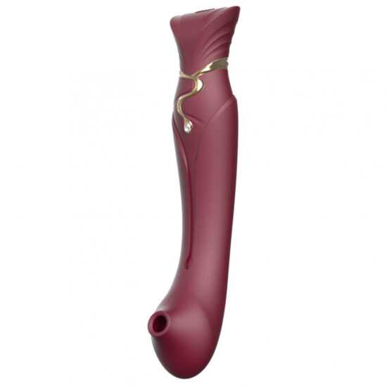 ZALO - QUEEN SET G-SPOT PULSEWAVE VIBRATOR WINE RED