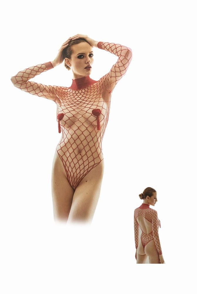 Žhavé body Anais red Forca red - červená L - XL